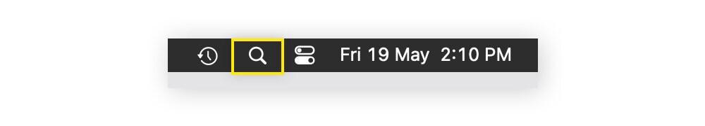 Pour trouver votre clé réseau pour le Wi-Fi sur un Mac, commencez par une recherche Spotlight.